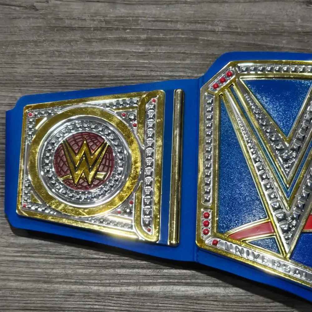 WWE Universal Championship Blue Toy Title Belt | Halloween Costume Accessory